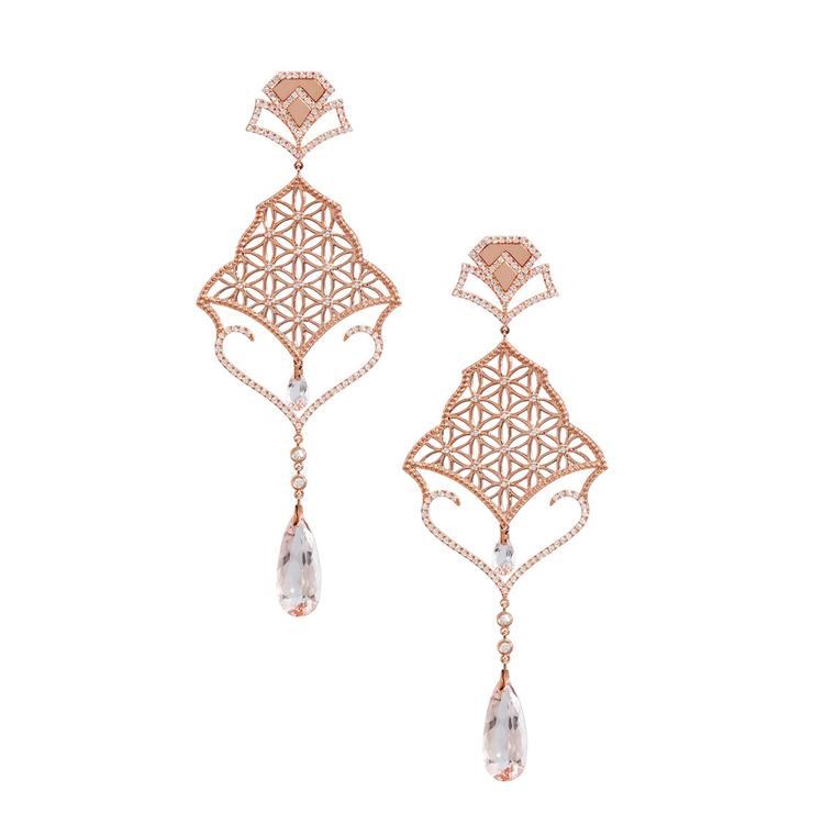 Dionea Orcini Semiramis rose gold earrings