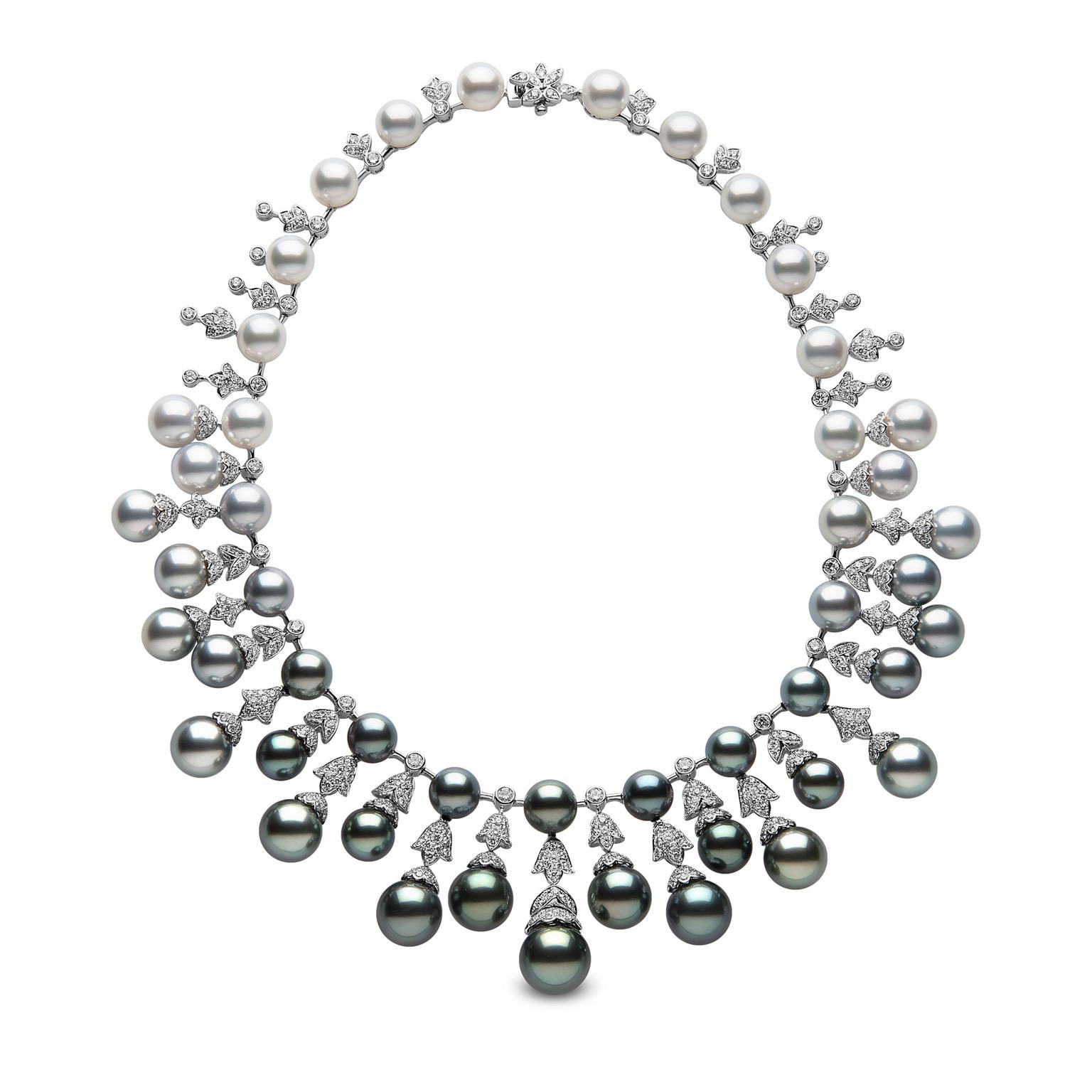 Black pearls YOKO London necklace