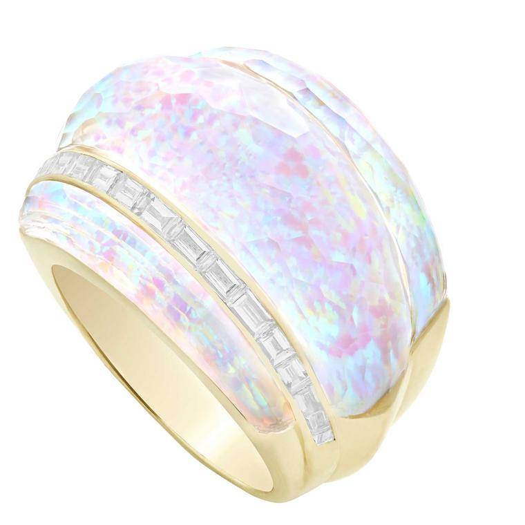 Stephen Webster CH2 cocktail ring opal and diamonds
