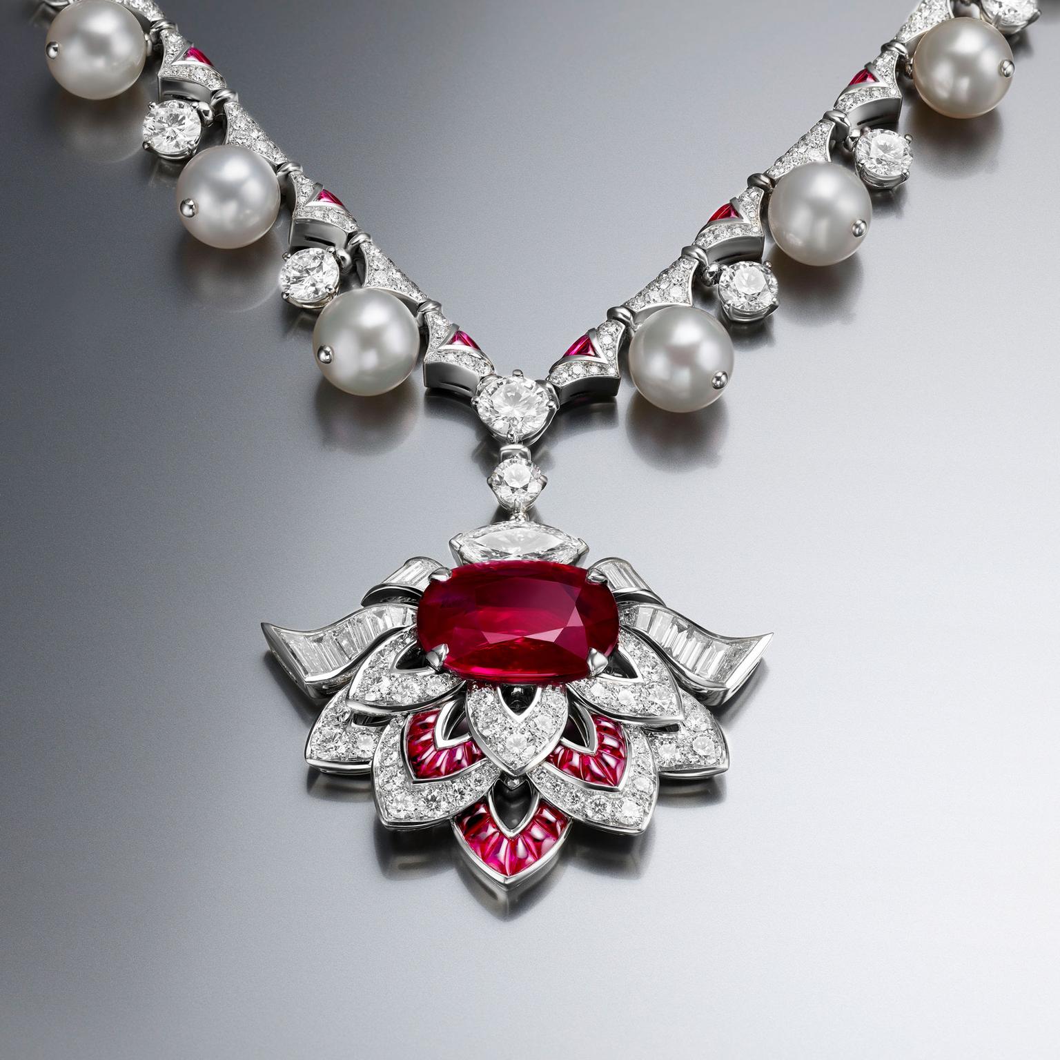 Bulgari Festa Cuore di Roma Mozambique ruby high jewellery necklace 