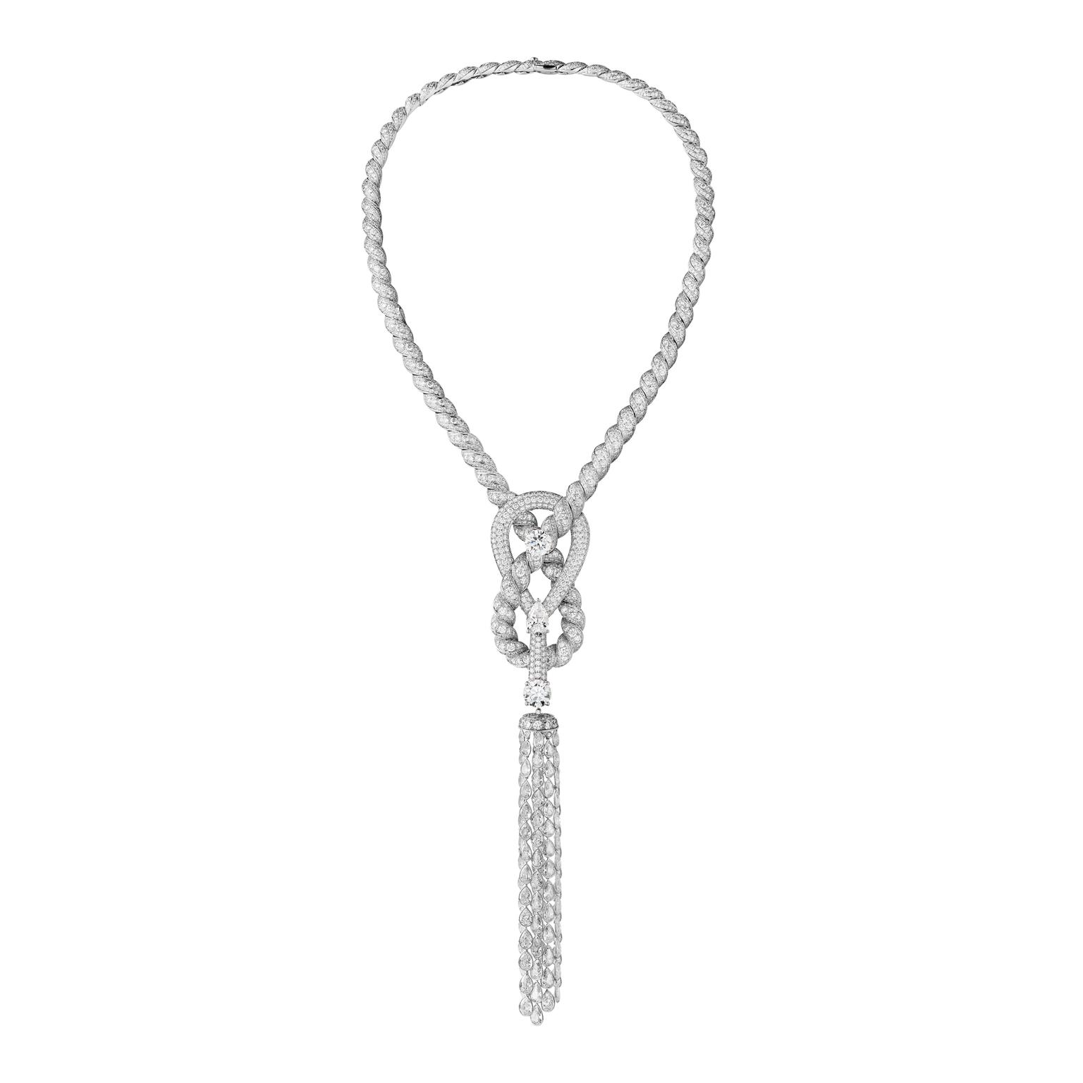 Chanel Flying Cloud Endless Knot necklace