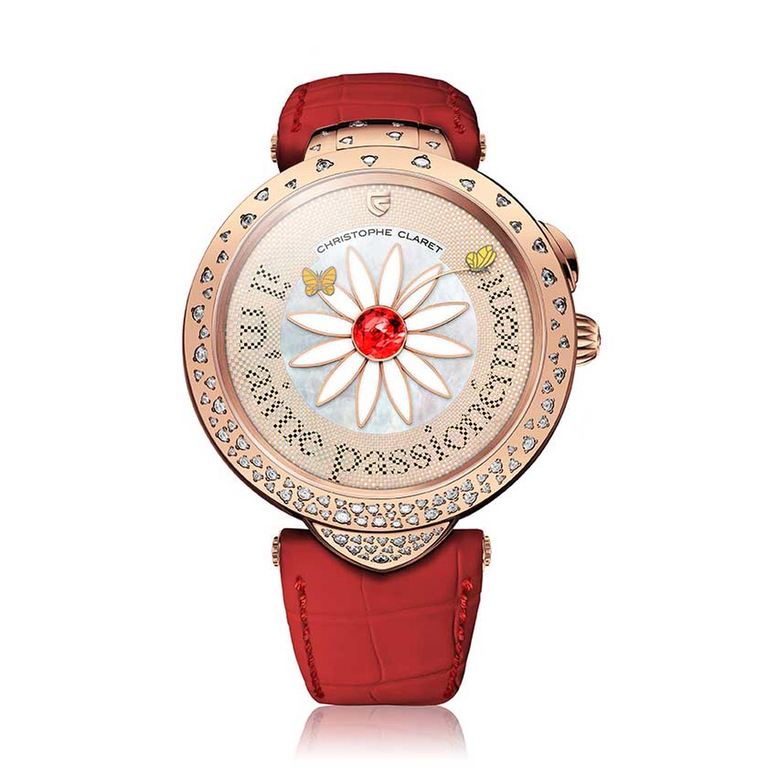 Christophe Claret Marguerite ladies' watch in red