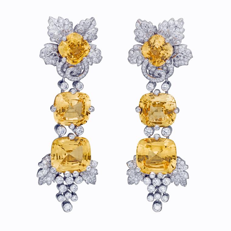 Van Cleef & Arpels Irene Sri Lankan sapphire and diamond earrings