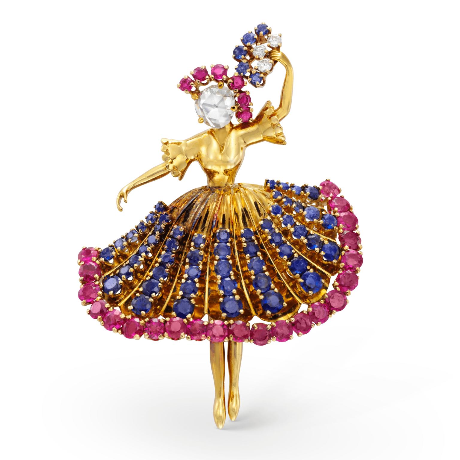 Heritage Ballerina clip 1945 by Van Cleef & Arpels