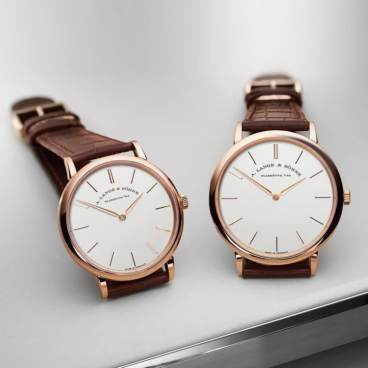 Saxonia Thin 37mm watch in pink gold