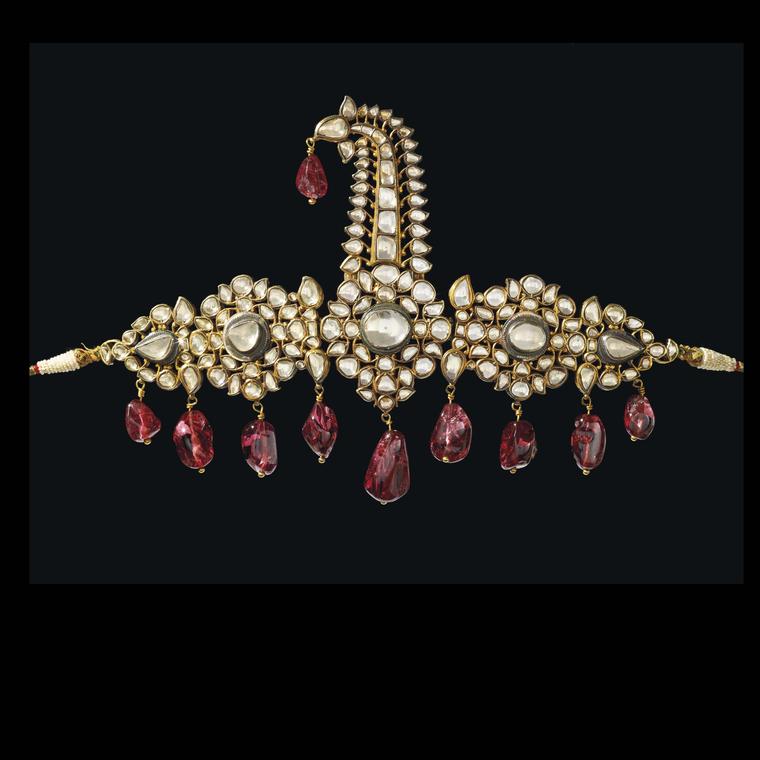 Diamond and Spinel Turban Ornament