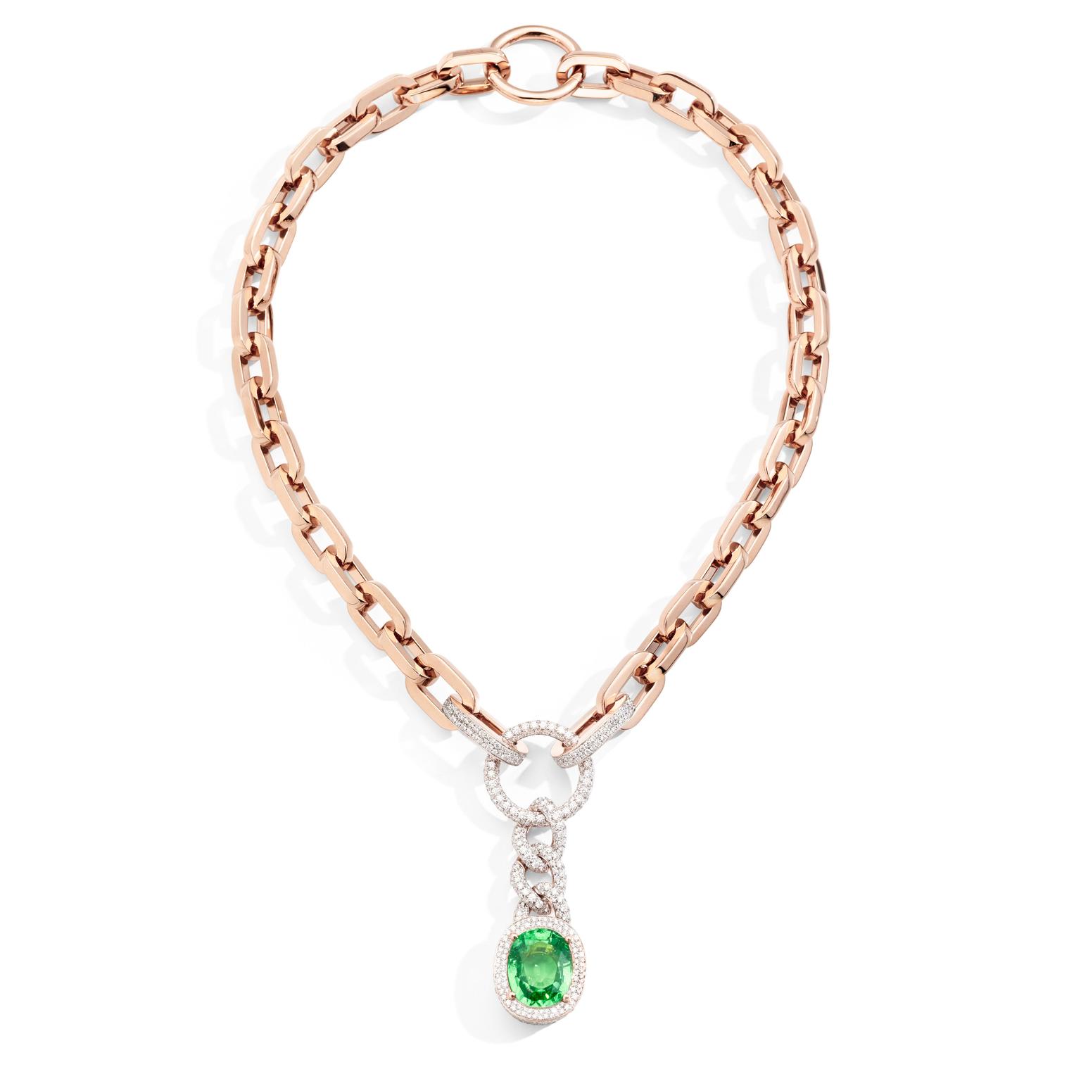 Midday Gold Princess the Rapper Menta necklace by Pomellato