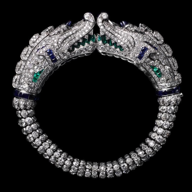 Diamond Chimera bracelet, dating from 1924, from the Cartier Collection