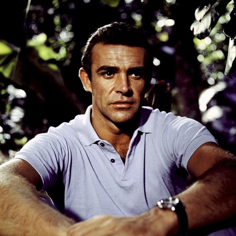 Sean Connery as James Bond wearing a Rolex Submariner watch