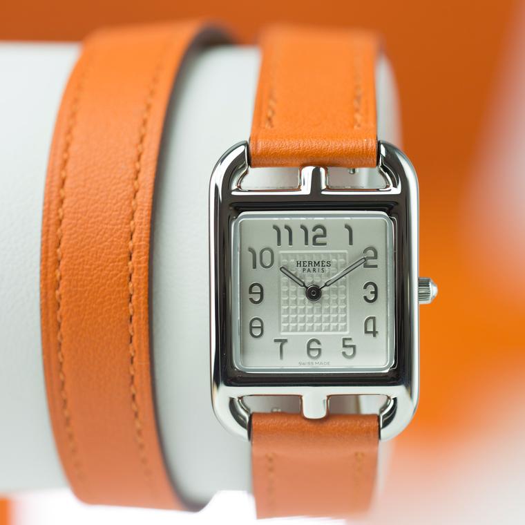 Hermes Cape Cod burnt orange watch