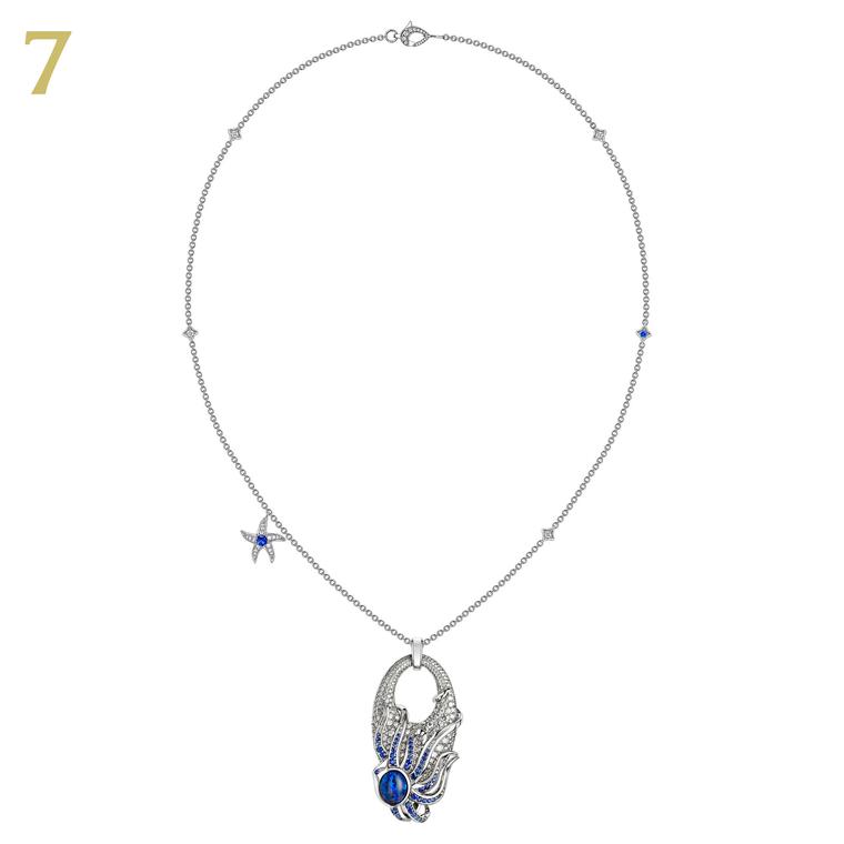 David Marshall's Beach Rocks opal sapphire necklace