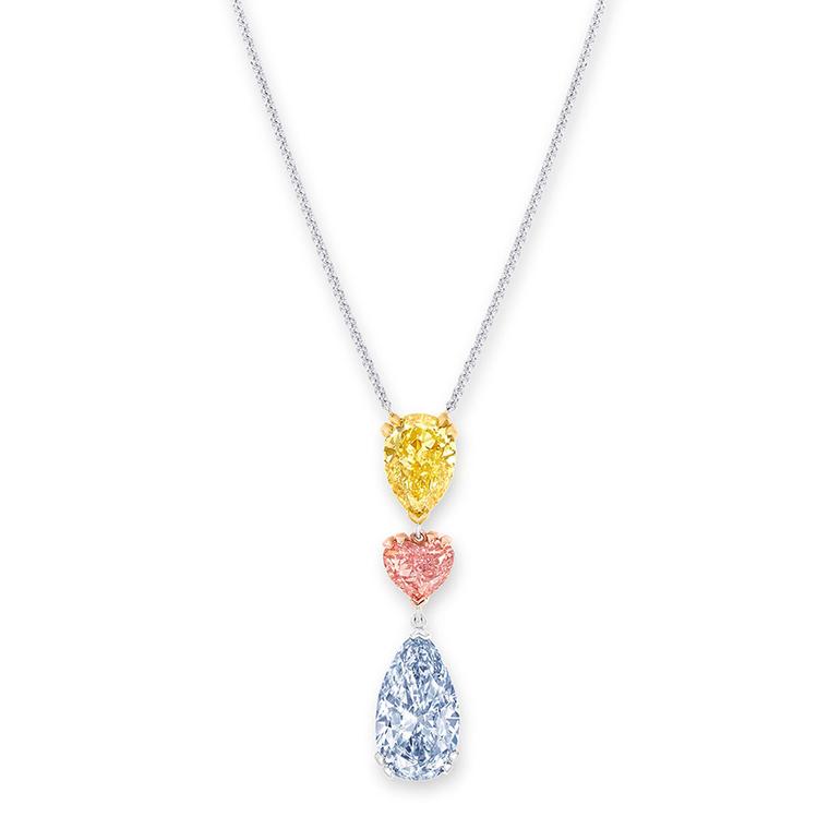 Graff coloured diamond pendant