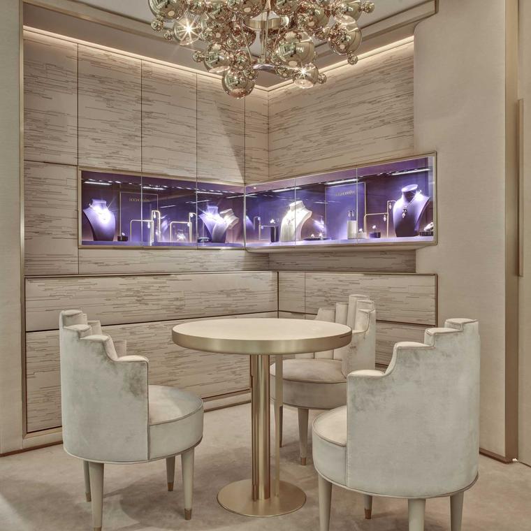 The interior of the Boghossian boutique in Geneva