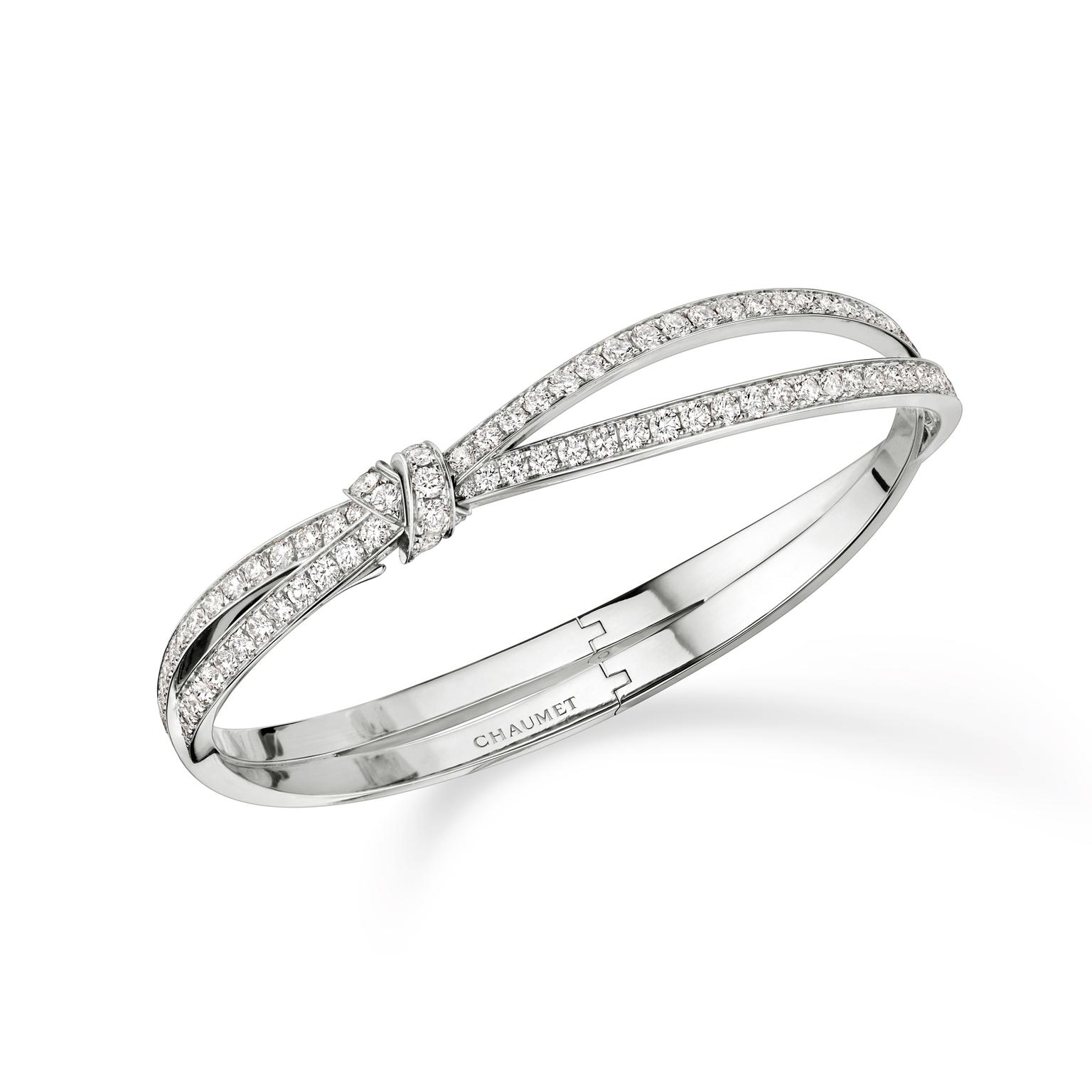 Chaumet Séduction white gold bracelet with diamonds