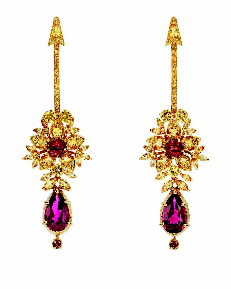 Gucci Hortus Deliciarum Heart & Arrow earrings 