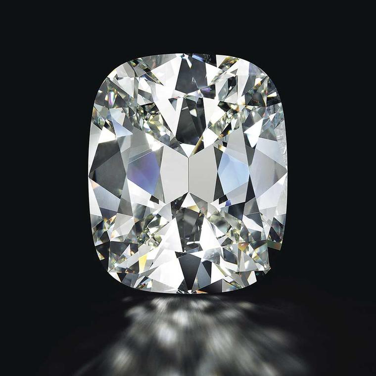 Cushion cut K color 80.73 ct diamond