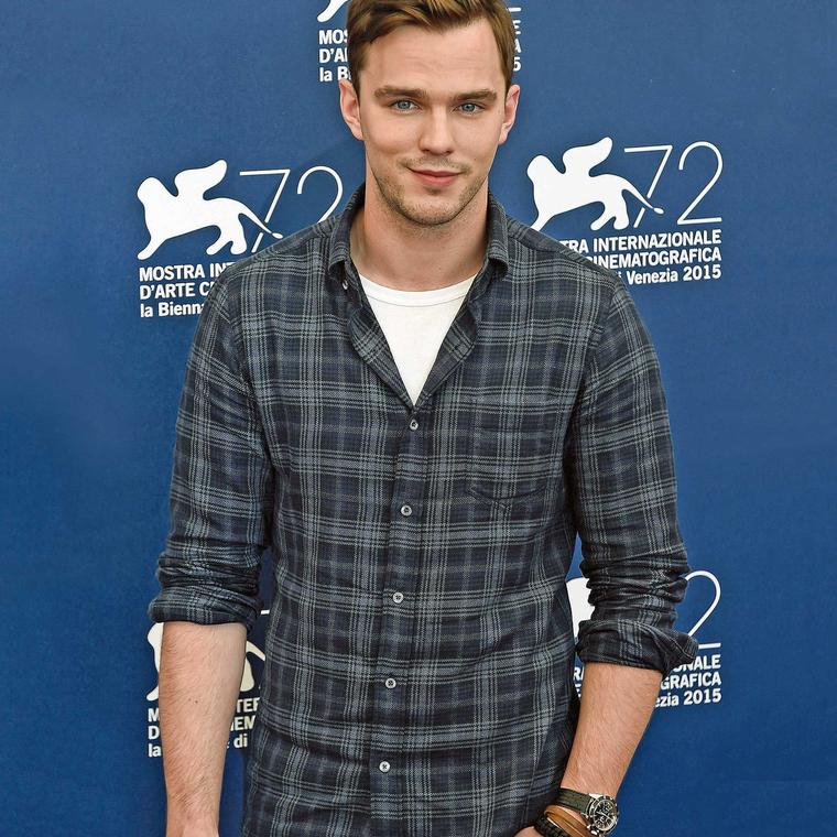 Actor Nicholas Hoult wearing the Jaeger-LeCoultre Deep Sea Chronograph
