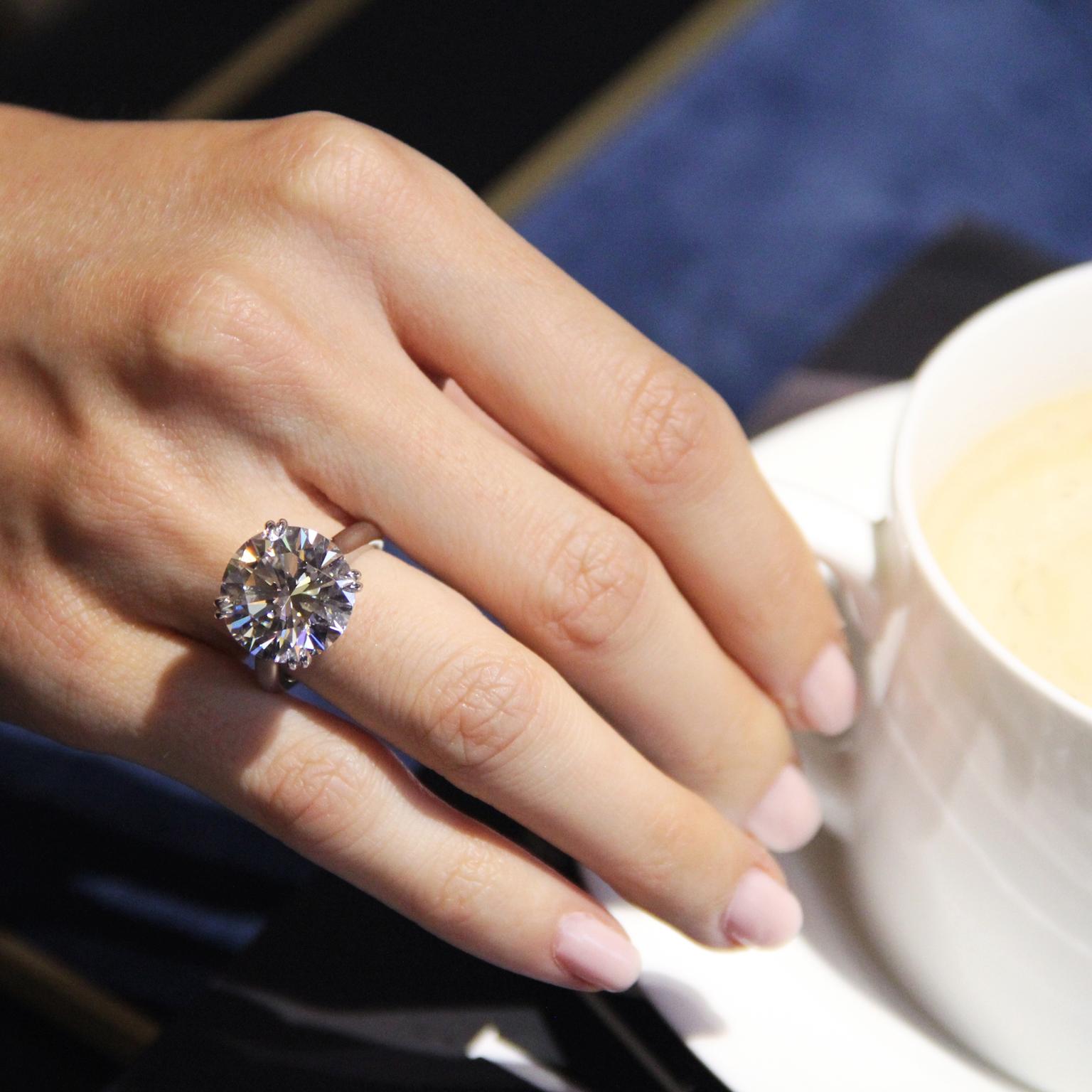 17-Carat Harry Winston Diamond Ring Is Up for Auction