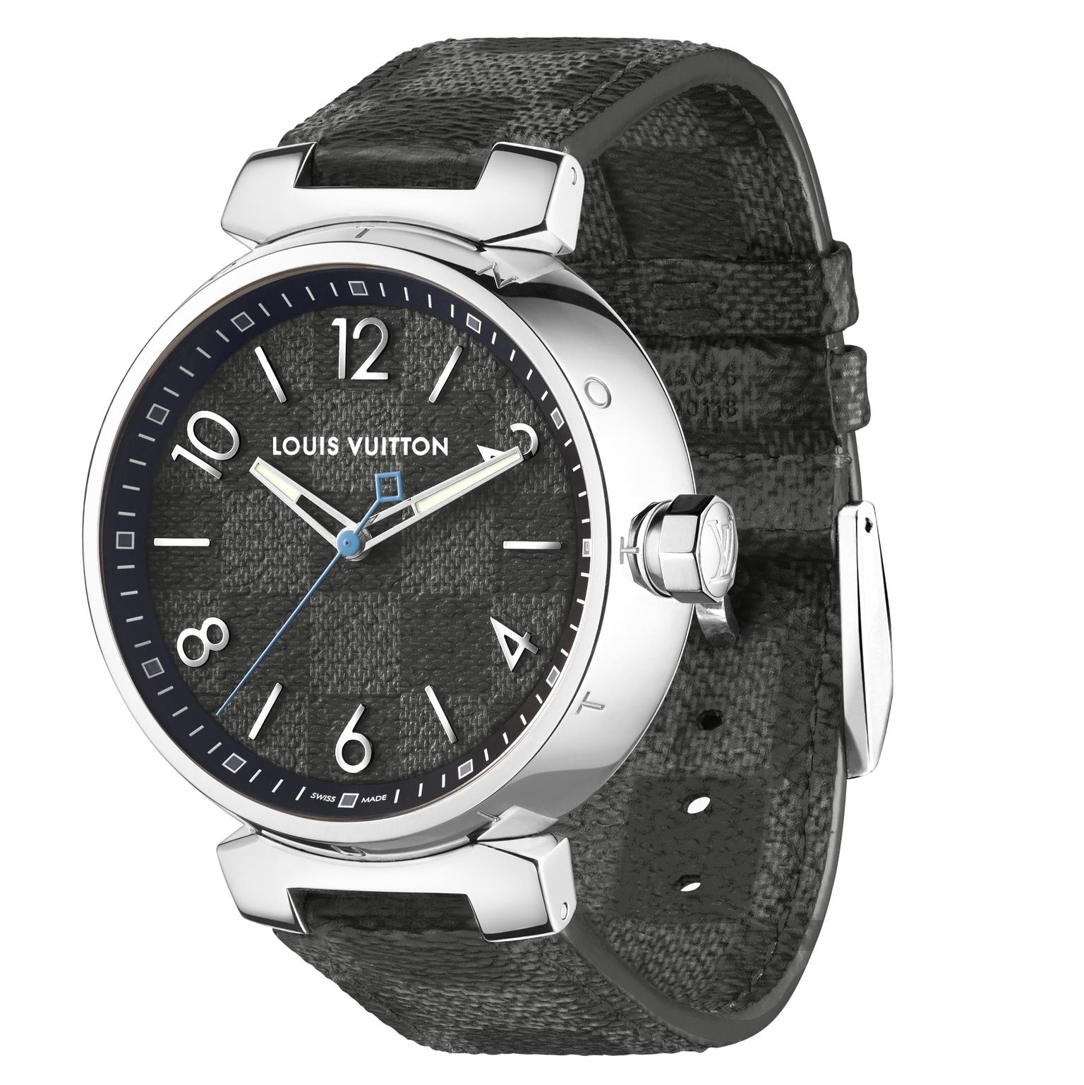 Louis Vuitton Icon Tambour Damier Graphite mens watch