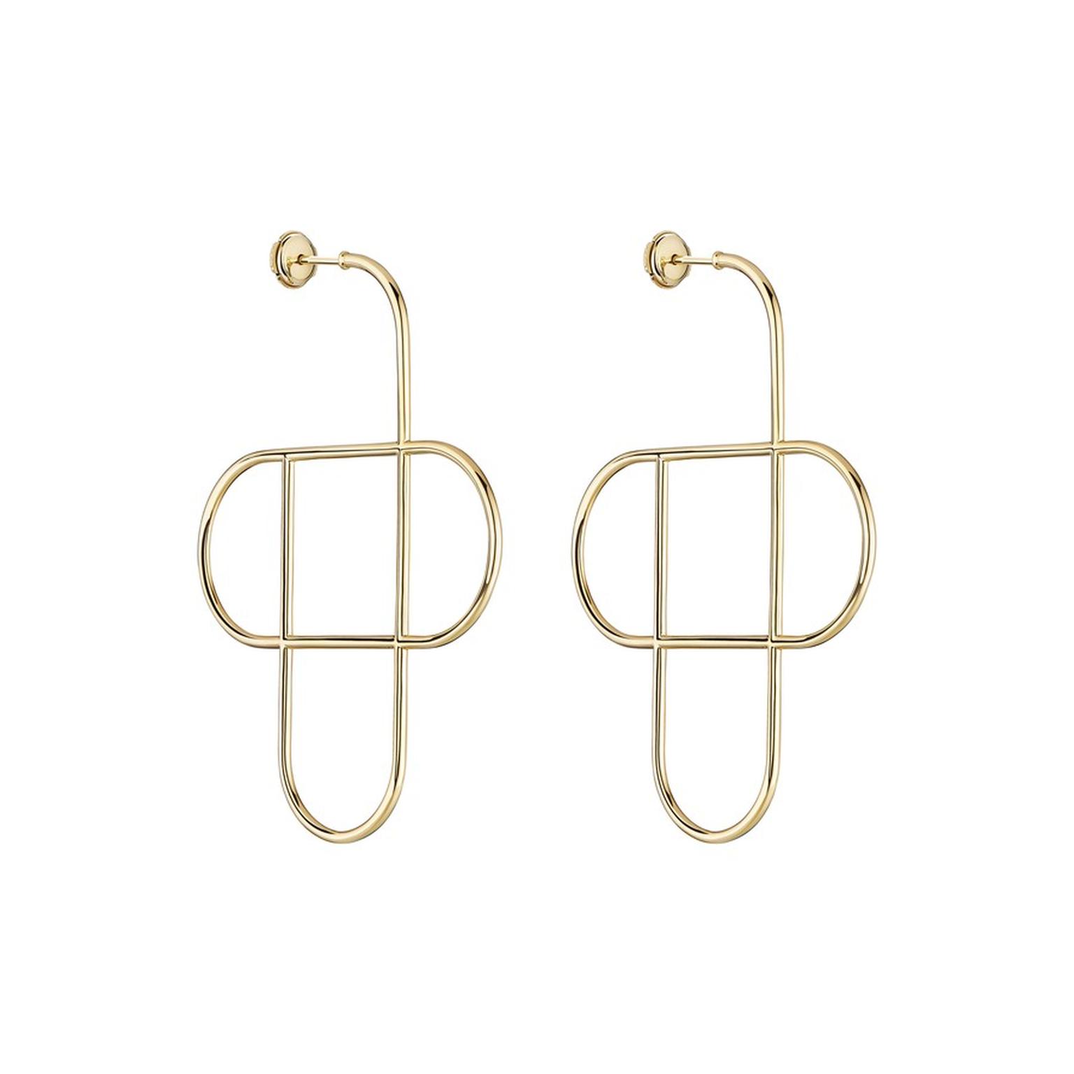 Tracia Boucle d oreille geante Sky High en or