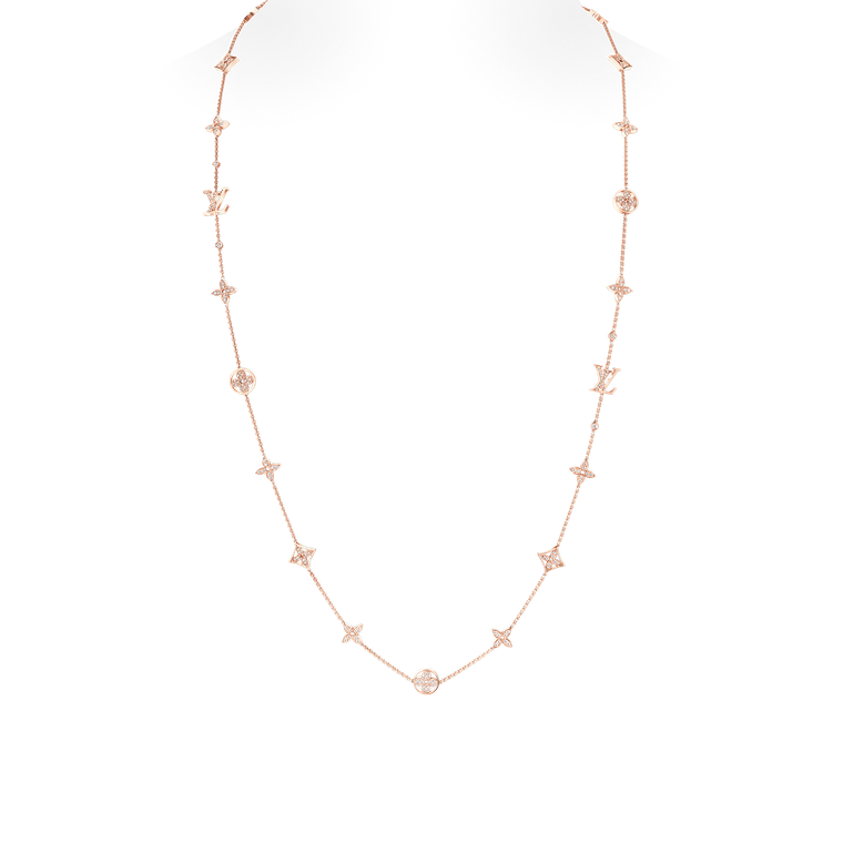 Idylle Blossom sautoir in pink gold and diamonds by Louis Vuitton