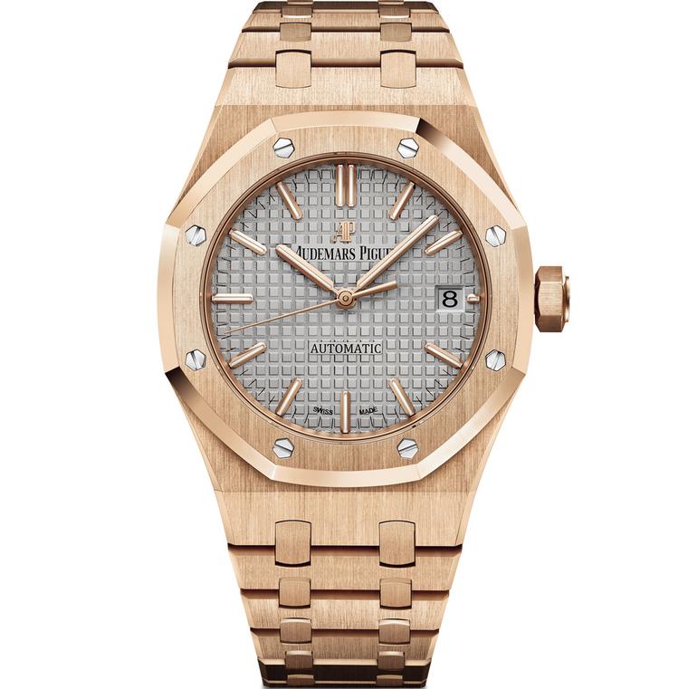 Royal Oak watch in pink gold