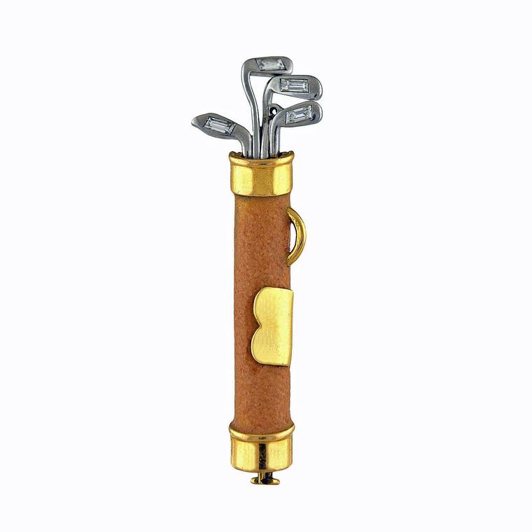 Sue Brown golf bag brooch