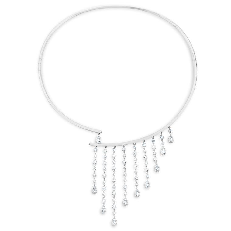 Marli NYC Avventura white gold and diamond slip-on necklace