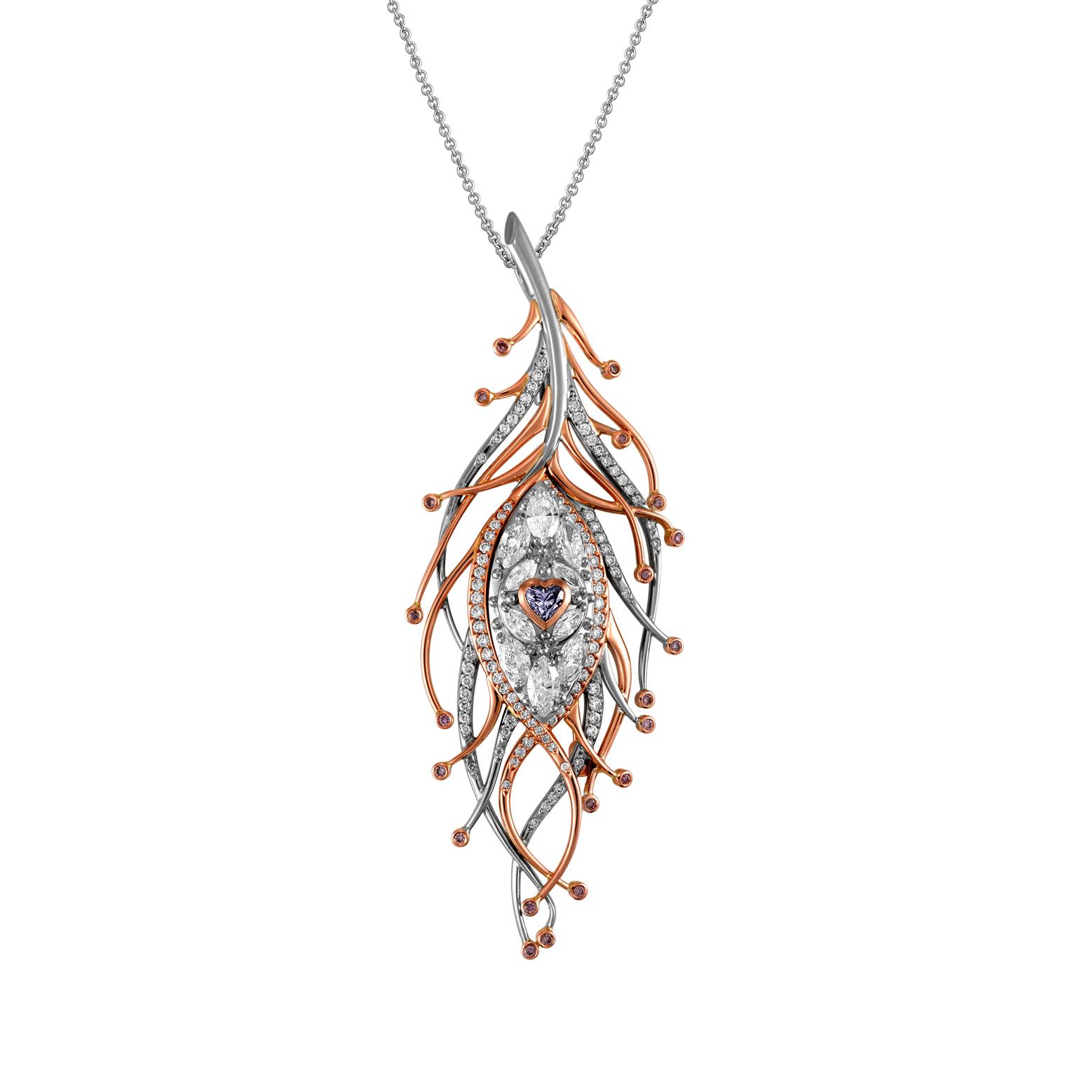 Mondial Pink Diamond Atelier Paradiso pendant