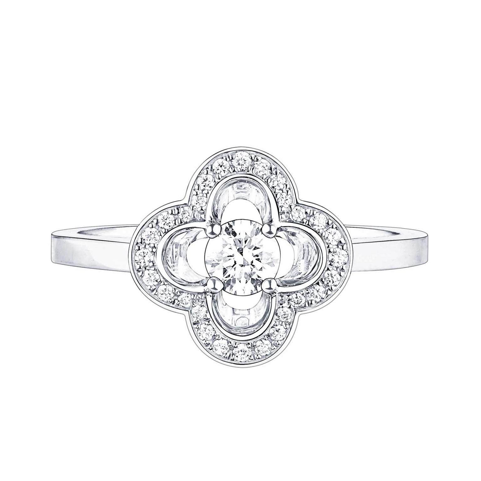 Les Ardentes Ring, White Gold And Diamonds - Luxury Silver