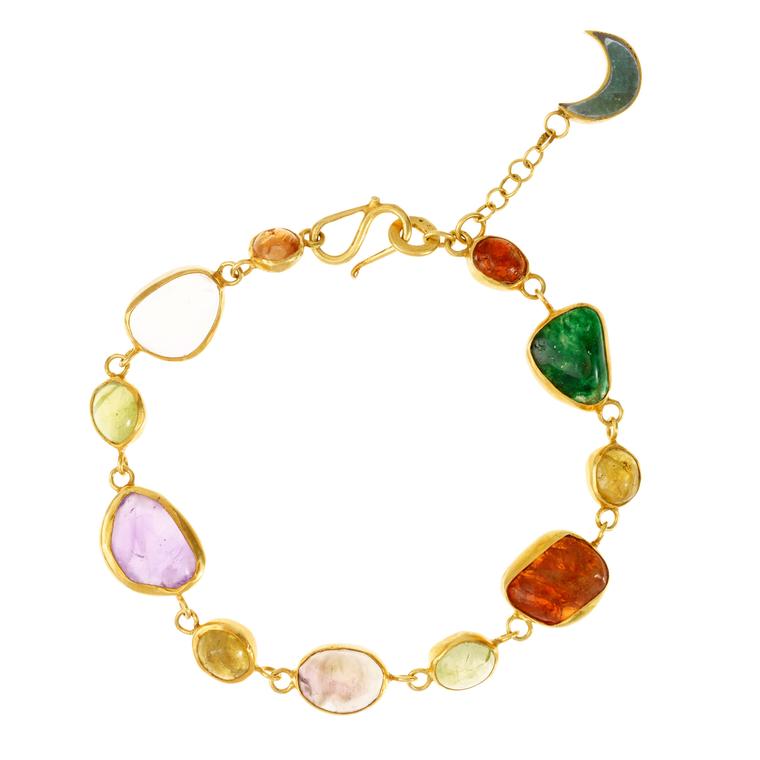 Pippa Small gold-plated silver and amethyst bracelet