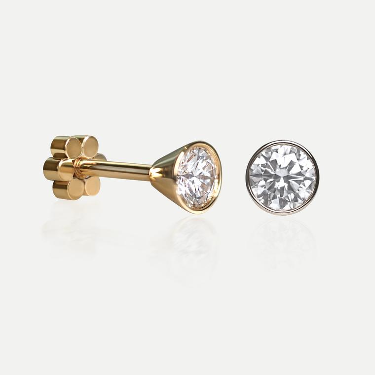 Earrings single stud by Lena Cohen