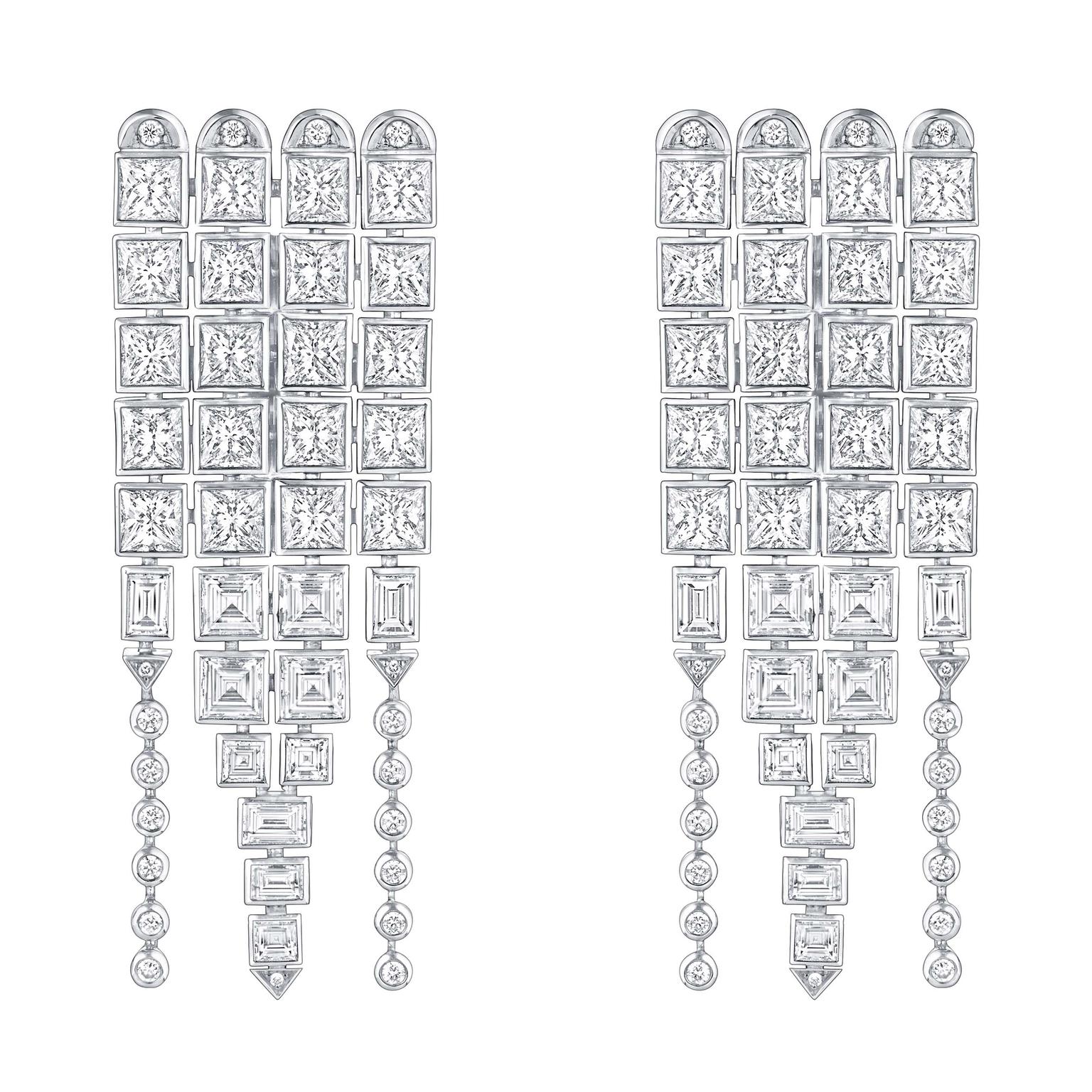 Louis Vuitton Riders of the Knights Le Royaume diamond earrings