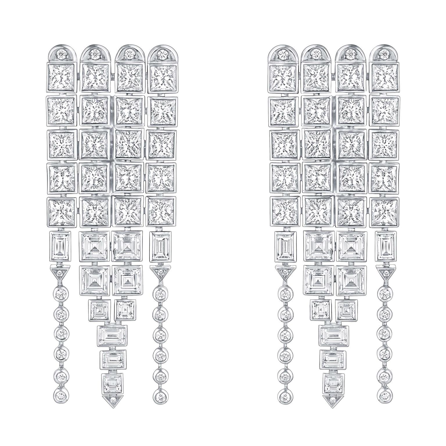 Louis Vuitton Riders of the Knights Le Royaume diamond earrings