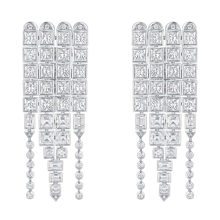 Louis Vuitton Riders of the Knights Le Royaume diamond earrings