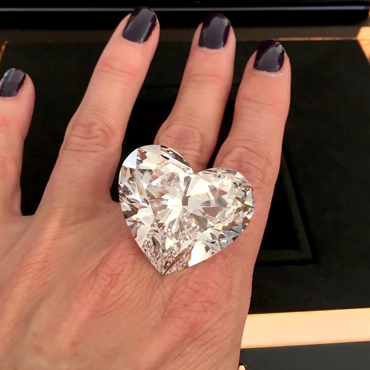 Graff Venus: 118 carat record-breaking flawless heart shape diamond