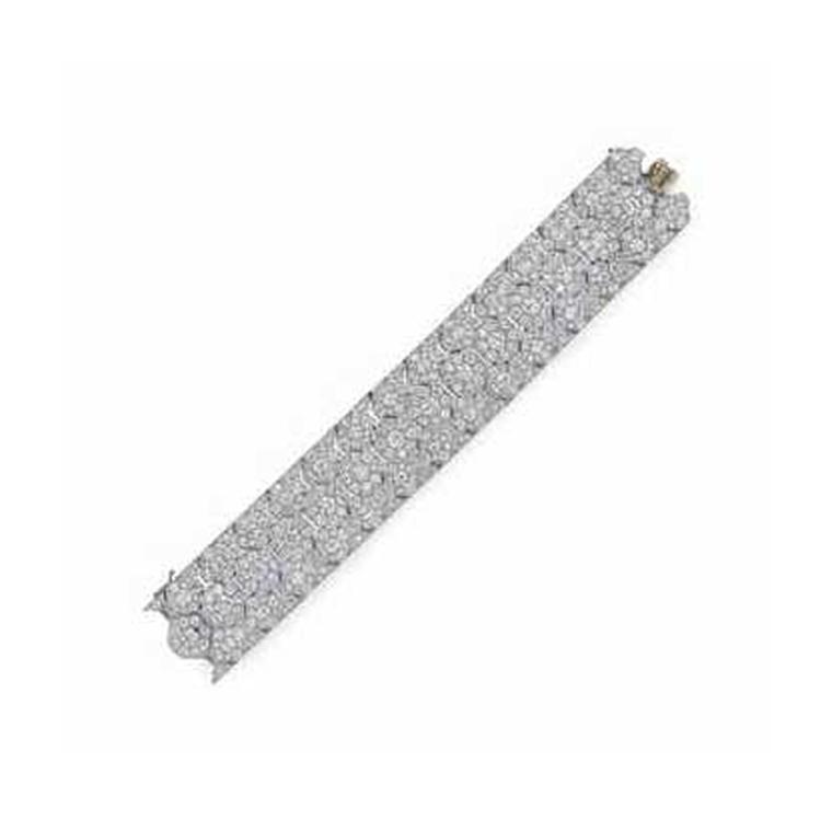 Art Deco diamond bracelet by Cartier