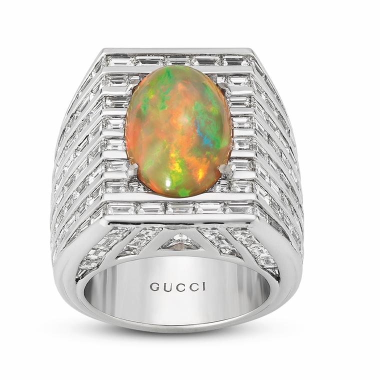 Gucci Hortus Deliciarum opal high jewellery ring