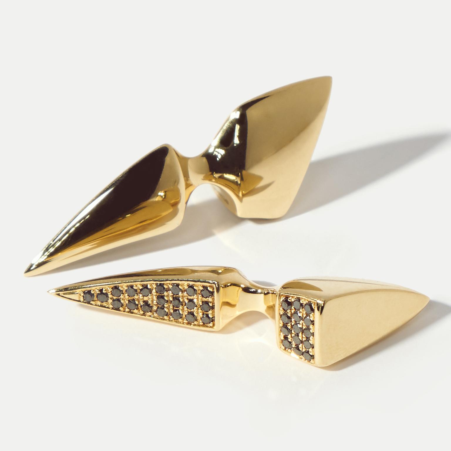 Hannah Martin Spur Cufflinks Pavé