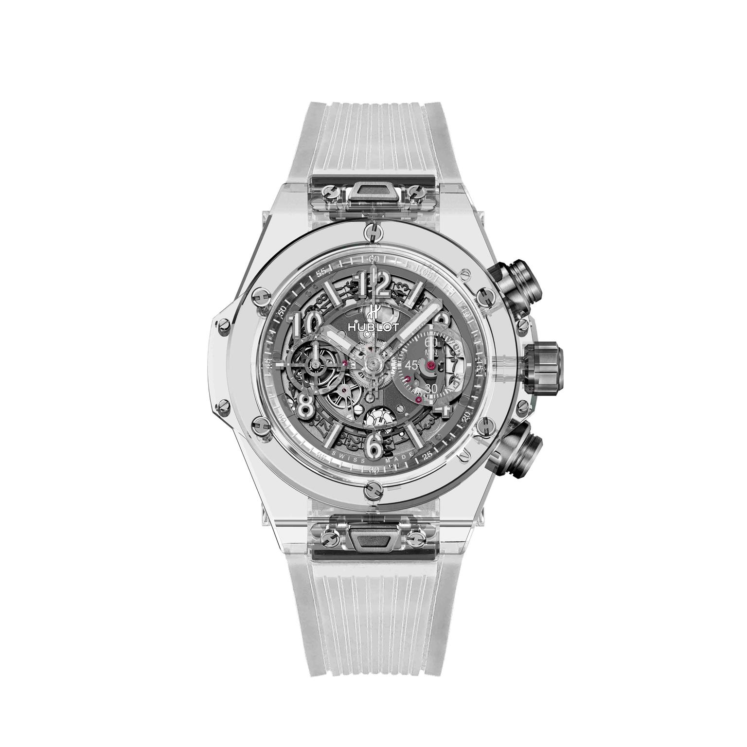 Hublot Big Bang Unico Sapphire watch white background