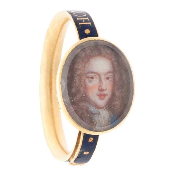 Stuart ring featuring James Francis Stuart