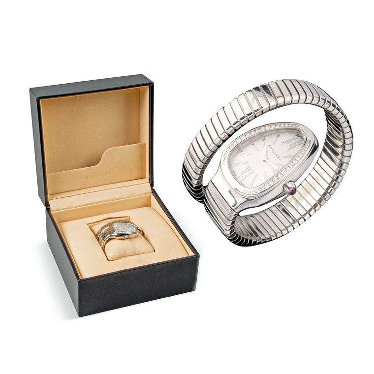 Paddle 8 Bulgari Serpenti watch and presentation box