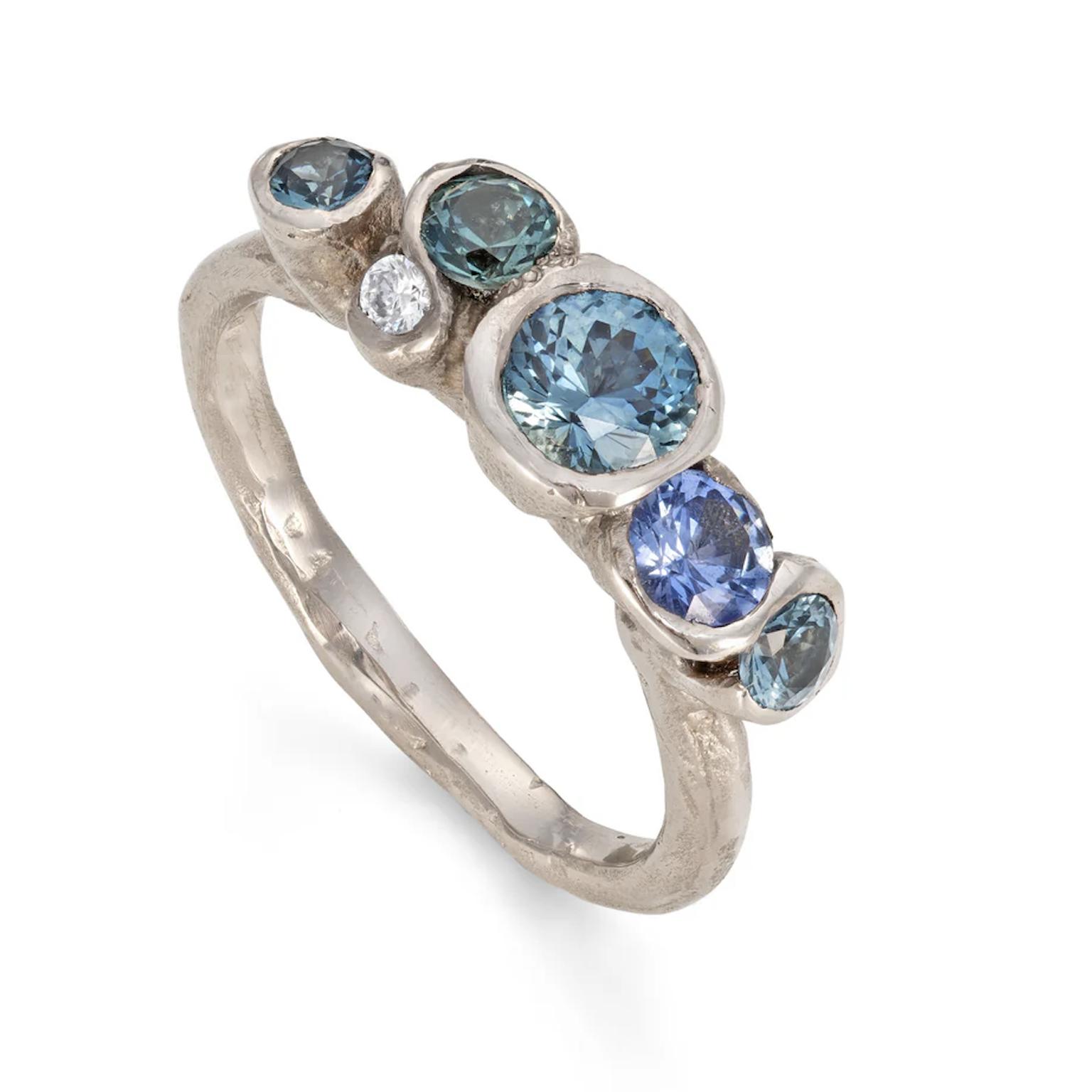 Cold Water Sapphire Nori Ring by Emily Nixon