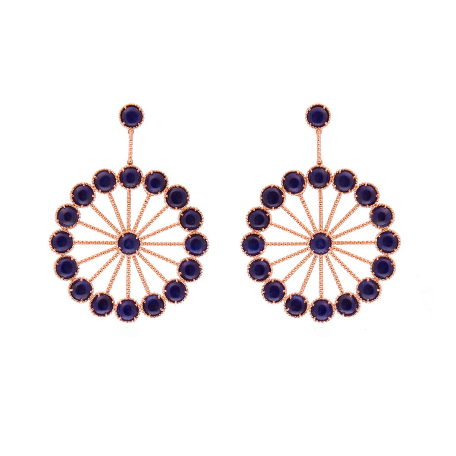 Carla Amorim blue dumortierite earrings