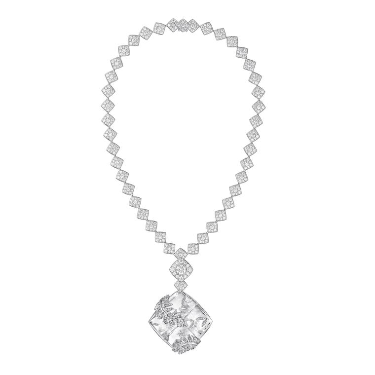 Chanel signature Cocoon rock crystal necklace