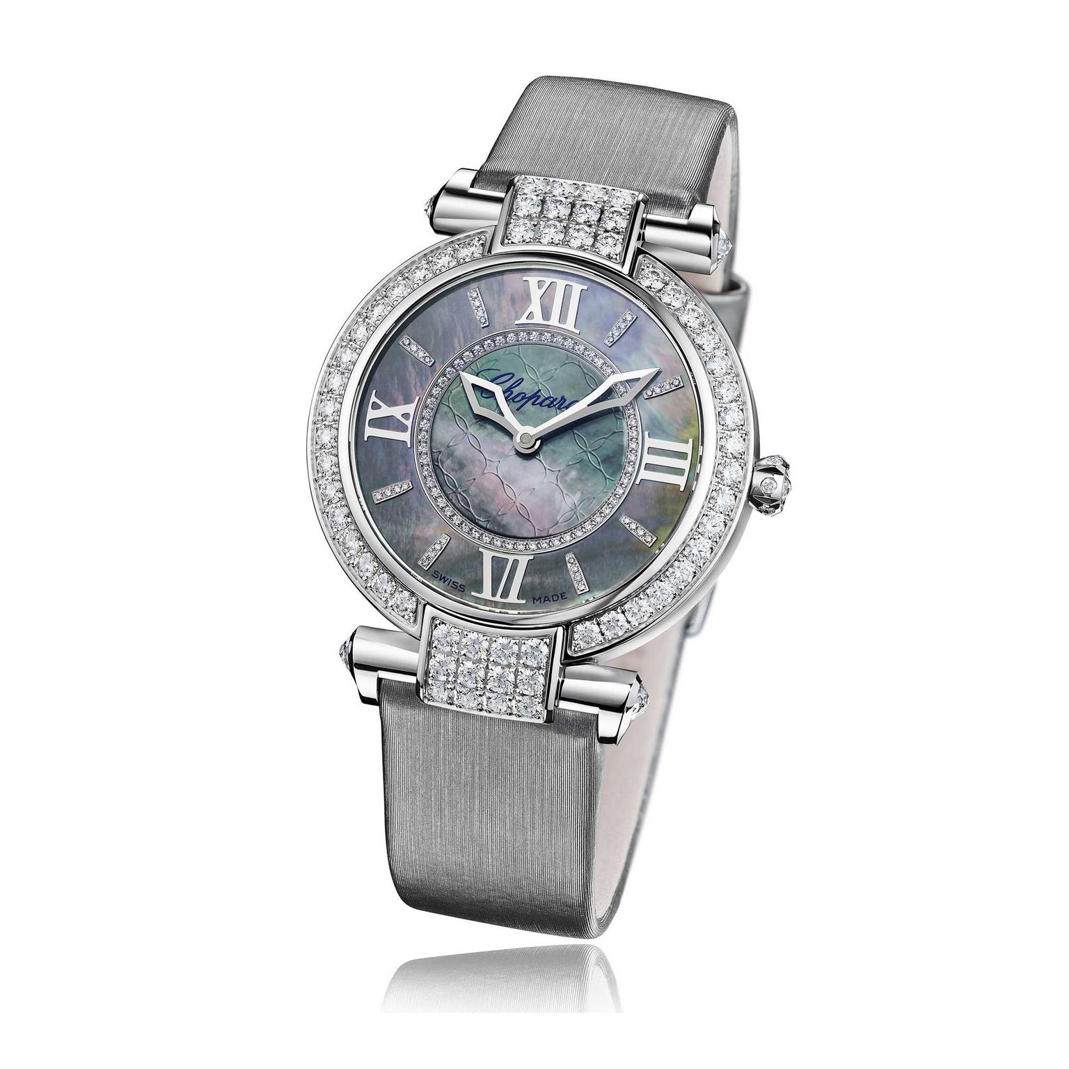 Chopard Imperiale 36mm watch with mother of pearl dial