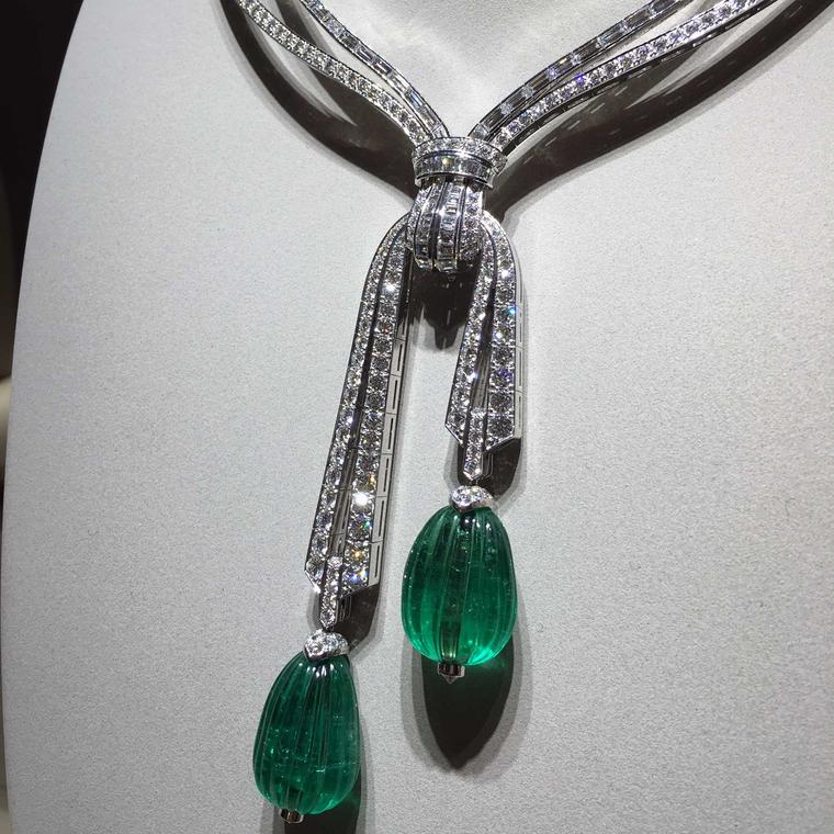 Van Cleef & Arpels Grand Opus carved emerald necklace