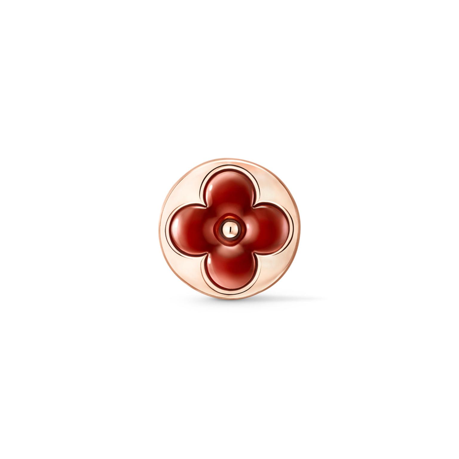 Stud earring in cornelian by Louis Vuitton
