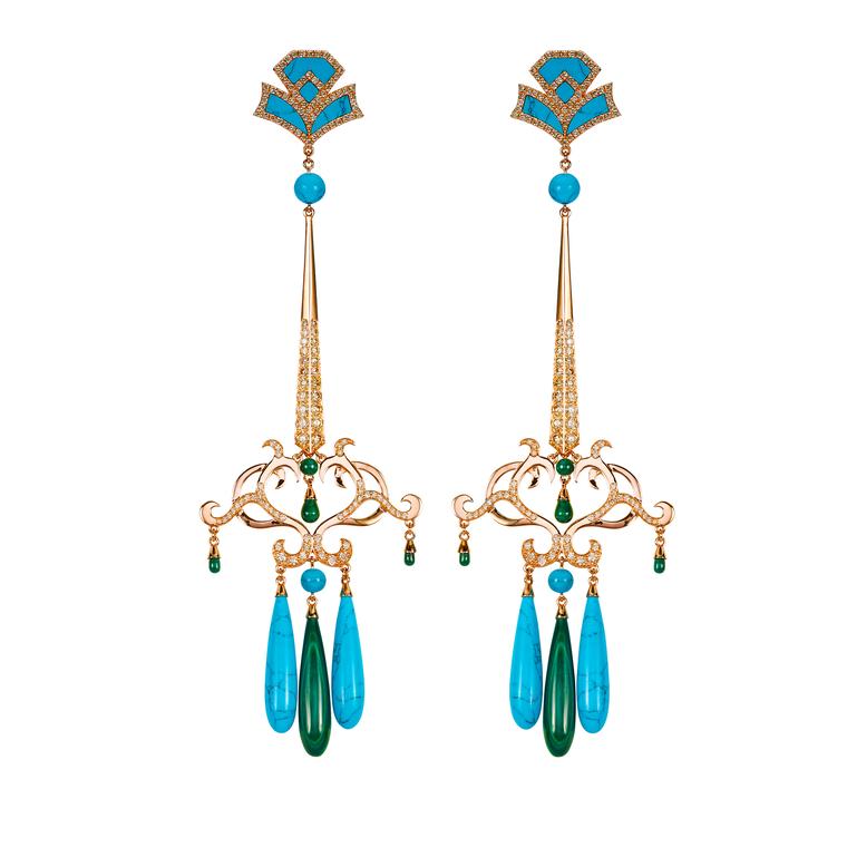 Dionea Orcini Amanée turquoise earrings