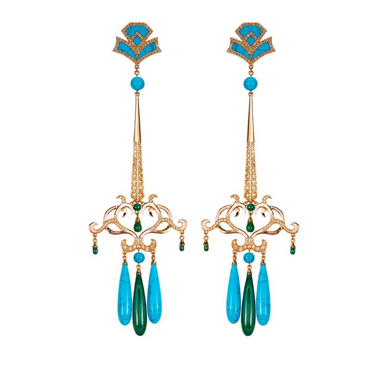 Dionea Orcini Amanée turquoise earrings